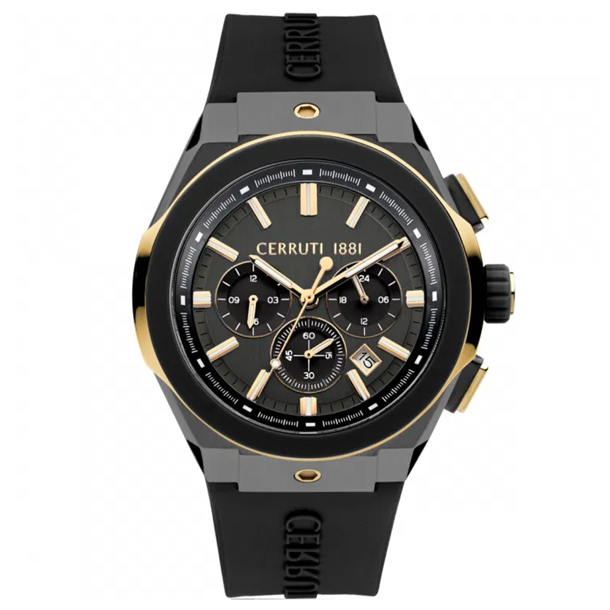 MONTRE CERRUTI HOMME CHRONO SILICONE